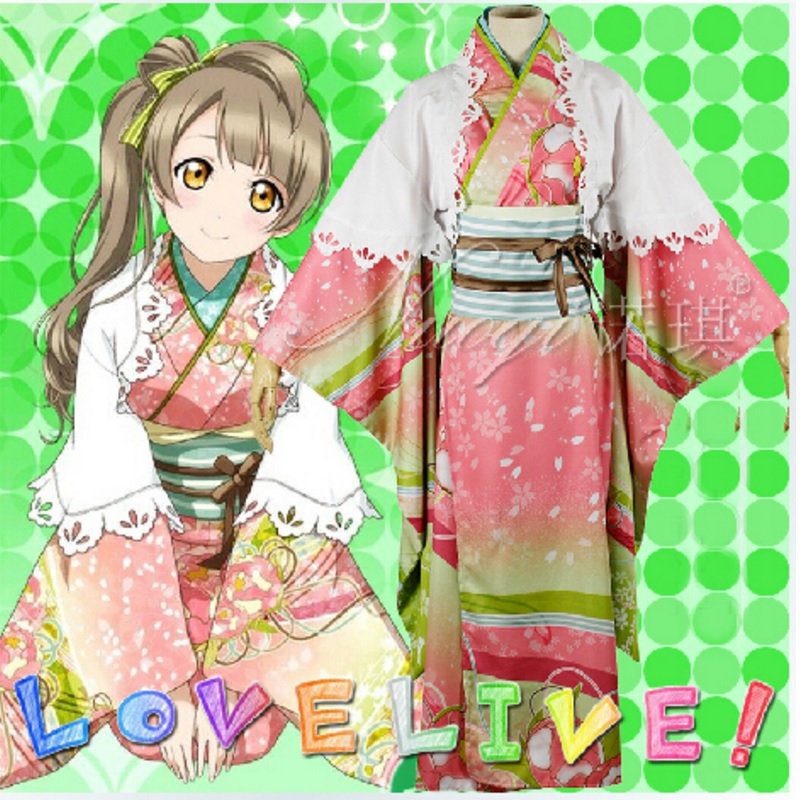96901 Anime Love Live Minami Kotori Kimono Cosplay Costume