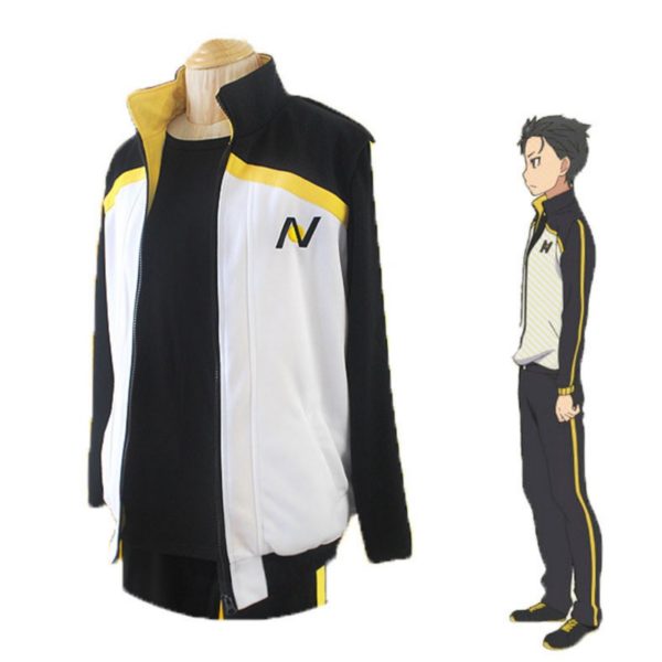97202 Zero Natsuki Subaru Cosplay Costume Full Set Sportswear Uniform