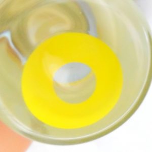 COSTUME COLOR LENS GEO CP-F2 CRAZY LENS SOLID YELLOW HALLOWEEN CONTACT LENS