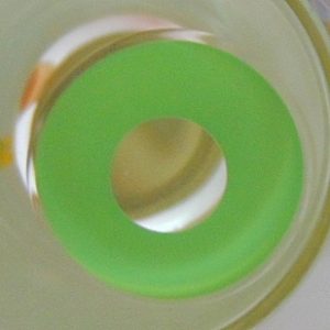COSTUME COLOR LENS GEO CP-F4 CRAZY LENS SOLID GREEN MONSTER HALLOWEEN CONTACT LENS