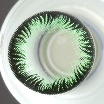 COSTUME COLOR LENS GEO FLOWER BONAIRE GREEN WFL-A63 GREEN CONTACT LENS