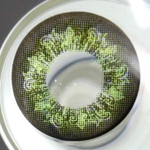 COSTUME COLOR LENS GEO FLOWER LAVENDER GREEN WFL-A53 GREEN CONTACT LENS