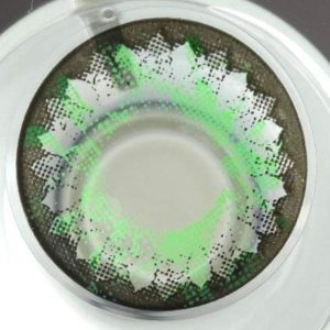 COSTUME COLOR LENS GEO FLOWER LOTUS GREEN WFL-A13 GREEN CONTACT LENS