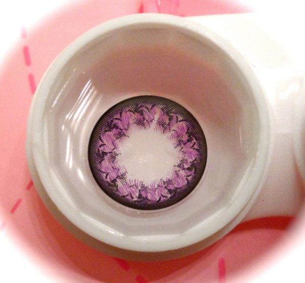 COSTUME COLOR LENS GEO FLOWER MORNING GLORY VIOLET WFL-A31 VIOLET CONTACT LENS