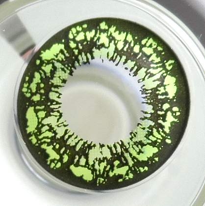 COSTUME COLOR LENS GEO PANSY GREEN WT-C63 GREEN CONTACT LENS