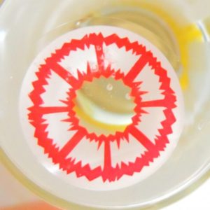 COSTUME COLOR LENS GEO SF-11 CRAZY LENS RED BLOOD ZOMBIE HALLOWEEN CONTACT LENS
