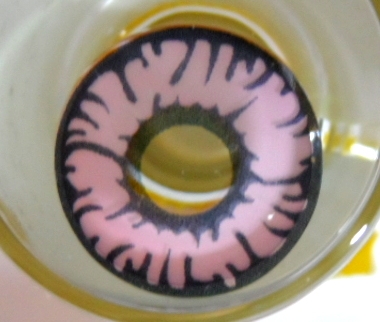 COSTUME COLOR LENS GEO SF-19 CRAZY LENS PINK ANIMATION MARVEL CYBERMANCER HALLOWEEN CONTACT LENS