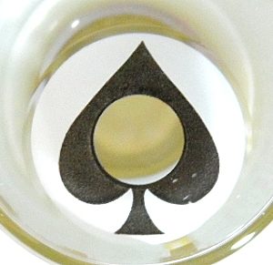 COSTUME COLOR LENS GEO SF-40 CRAZY LENS ACE OF SPADES ALICE IN WONDERLAND HALLOWEEN CONTACT LENS