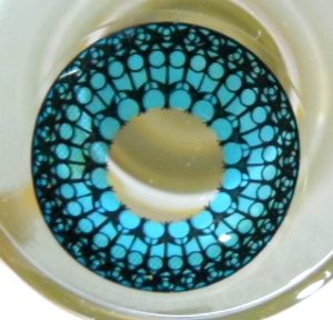 COSTUME COLOR LENS GEO SF-54 CRAZY LENS BLUE HOLY CATHEDRAL HALLOWEEN CONTACT LENS