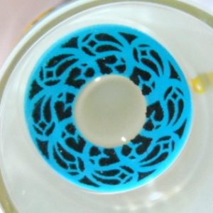 COSTUME COLOR LENS GEO SF-58 CRAZY LENS BLUE LOVE CATHEDRAL HALLOWEEN CONTACT LENS