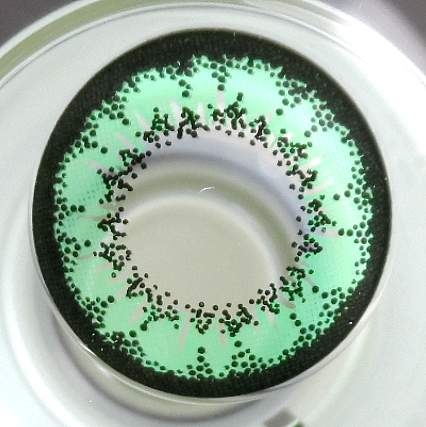 COSTUME COLOR LENS GEO SUPER SIZE ANGEL GREEN XCM-213 GREEN CONTACT LENS