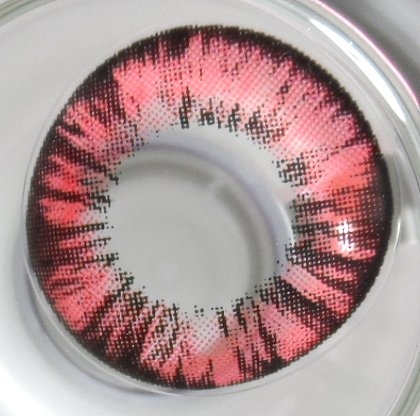 COSTUME COLOR LENS VASSEN FOREST RED CONTACT LENS